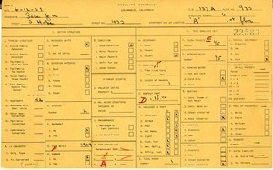 WPA household census for 433 S HOPE, Los Angeles