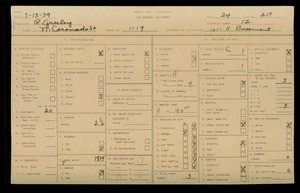 WPA household census for 1119 N CORONADO STREET, Los Angeles