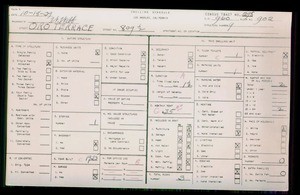 WPA household census for 809 1/2 ORO TERRACE, Los Angeles County