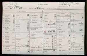 WPA household census for 746 W 99TH ST, Los Angeles County