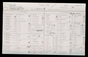 WPA household census for 1422 MOHAWK STREET, Los Angeles