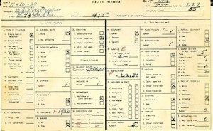 WPA household census for 415 E 43RD, Los Angeles