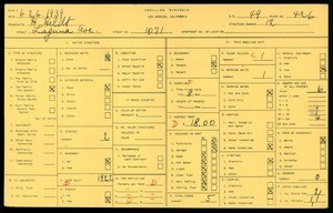 WPA household census for 1071 LAGUNA AVE, Los Angeles