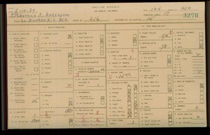 WPA household census for 216 S BUNKER HILL, Los Angeles