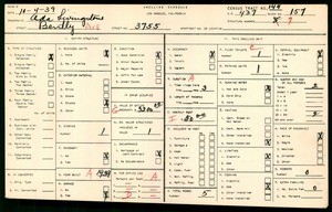 WPA household census for 3755 BENTLY AVE, Los Angeles County