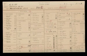 WPA household census for 940 MARVIEW AVENUE, Los Angeles