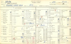 WPA household census for 1319 SILVER LAKE BLVD, Los Angeles