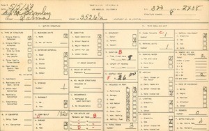 WPA household census for 3526 1/2 SABINA, Los Angeles