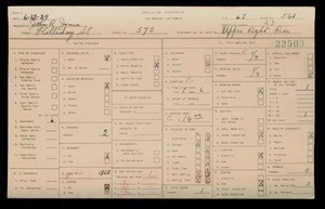 WPA household census for 570 HOLLIDAY STREET, Los Angeles