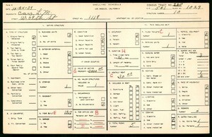 WPA household census for 1118 WEST 69TH STREET, Los Angeles County