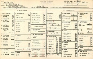 WPA household census for 928 1/2 WEST GAGE AVE, Los Angeles County