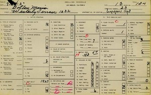 WPA household census for 1632 WESTERLY, Los Angeles