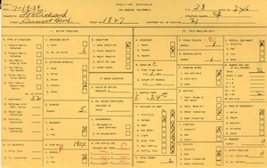 WPA household census for 1827 W SUNSET, Los Angeles