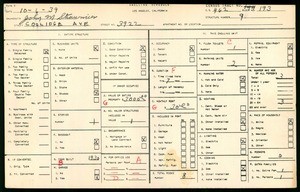 WPA household census for 3922 COOLIOGE AVE, Los Angeles County