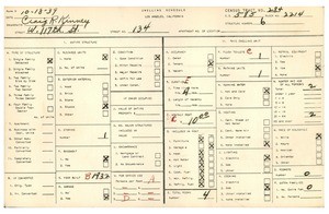 WPA household census for 134 WEST 117TH STREET, Los Angeles County