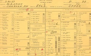 WPA household census for 846 SANBORN, Los Angeles