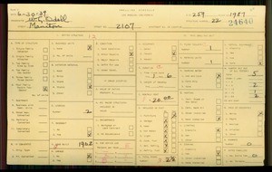 WPA household census for 2107 MANITOU, Los Angeles