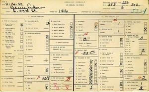 WPA household census for 1416 E 43RD, Los Angeles