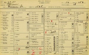 WPA household census for 1535 DUANE, Los Angeles