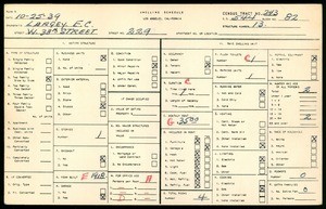 WPA household census for 229 W 38TH STREET, Los Angeles County