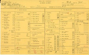 WPA household census for 721 CALIFORNIA, Los Angeles