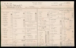 WPA household census for 1090 S GRANDE VISTA AVE, Los Angeles