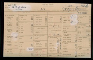 WPA household census for 258 S OLIVE STREET, Los Angeles
