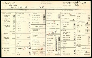 WPA household census for 231 EAST 111TH STREET, Los Angeles County