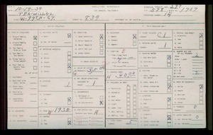 WPA household census for 839 W 99TH ST, Los Angeles County