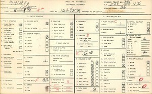 WPA household census for 124 1/2 WEST 48TH STREET, Los Angeles County