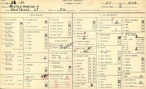 WPA household census for 1916 MONTROSE STREET, Los Angeles