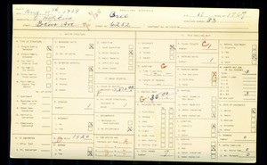 WPA household census for 6252 BEAR AVENUE, Bell, Los Angeles County