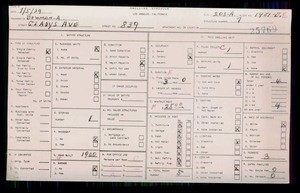 WPA household census for 839 GLADYS, Los Angeles