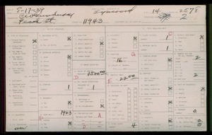 WPA household census for 11943 PEACH, Los Angeles County