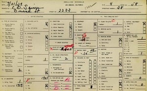 WPA household census for 2233 DUANE, Los Angeles