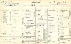 WPA household census for 2224 GLOVER PLACE, Los Angeles