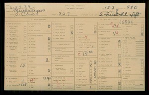 WPA household census for 327 S OLIVE, Los Angeles