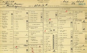 WPA household census for 2821 MICHIGAN, Los Angeles