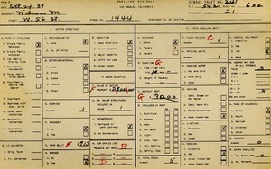 WPA household census for 1444 W 56TH, Los Angeles