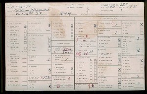 WPA household census for 800 W 102ND ST, Los Angeles County