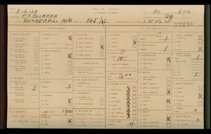 WPA household census for 865 N BUNKER HILL, Los Angeles