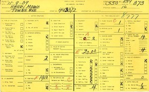 WPA household census for 4433 TOWNE, Los Angeles