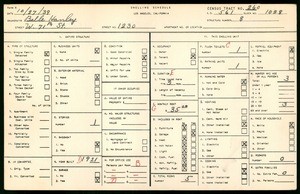 WPA household census for 1230 WEST 71ST STREET, Los Angeles County