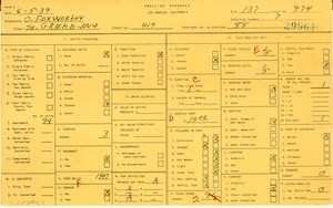 WPA household census for 419 S GRAND, Los Angeles