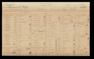 WPA household census for 3130 PASADENA AVE, Los Angeles