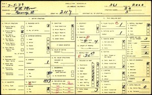 WPA household census for 3117 GEORGE ST, Los Angeles