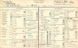 WPA household census for 923 WEST 65TH STREET, Los Angeles County
