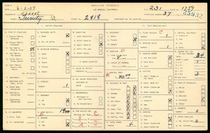 WPA household census for 2818 TRINITY STREET, Los Angeles