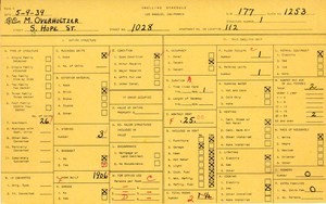 WPA household census for 1028 S HOPE, Los Angeles