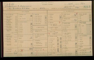 WPA household census for 246 S BUNKER HILL, Los Angeles